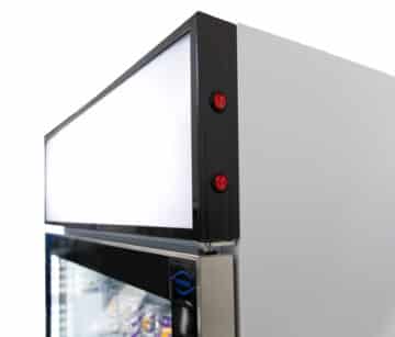 Norsk 430L display fridge lightbox