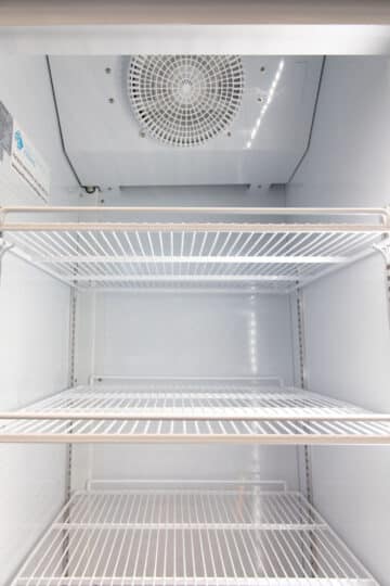 Norsk 430L display fridge interior