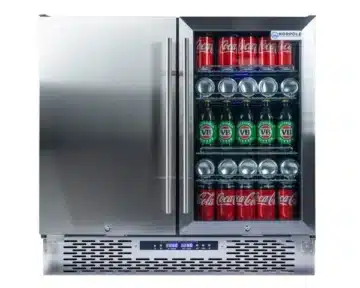 Norpole Fridge Freezer Combo Front view